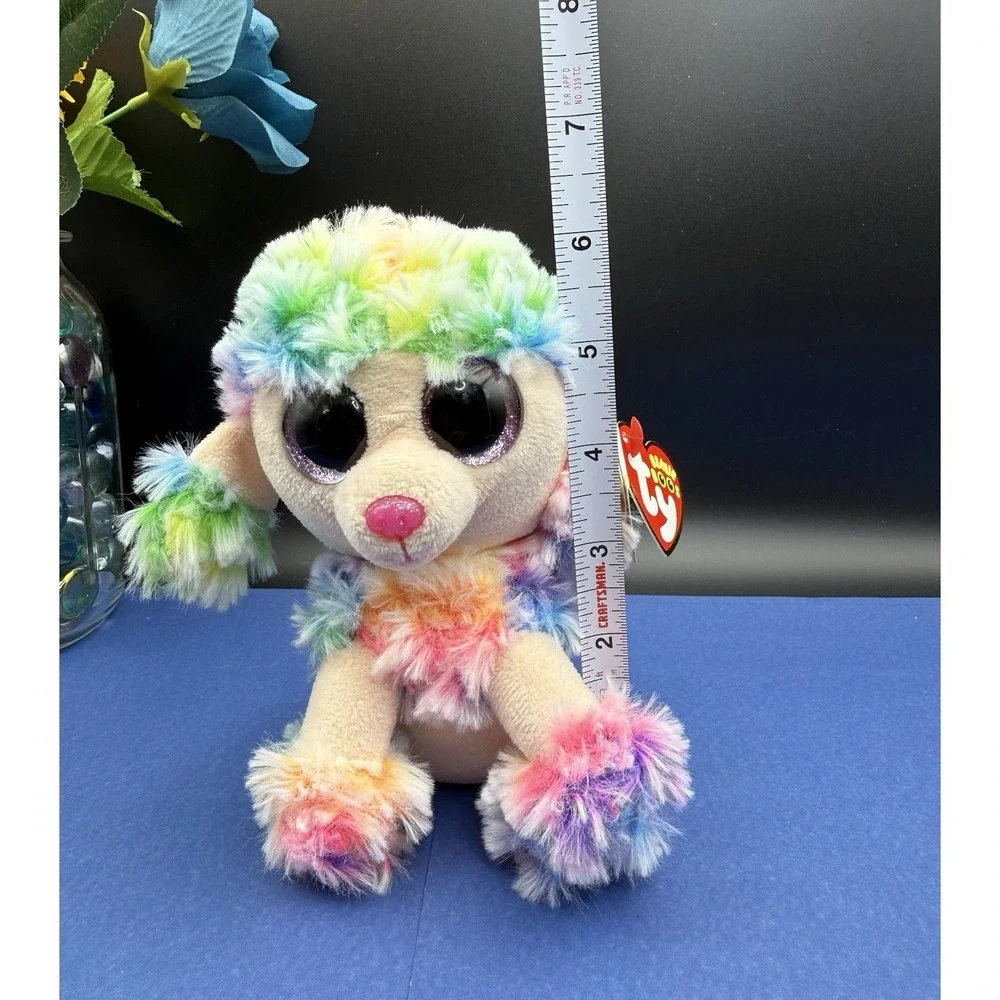 Ty Beanie Boos Rainbow‎ Poodle Dog 6